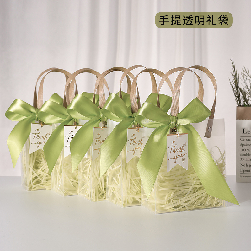 教师节礼物袋手礼袋子感伴手提礼品袋生日结婚礼物透明口红包装盒