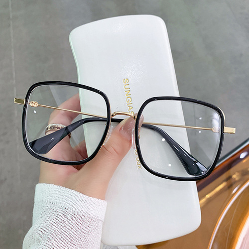 Hypester Oversized Frame Retro Origin Insta Style Can Fit Prescription Glasses Blue Light Blocking Plain Glasses