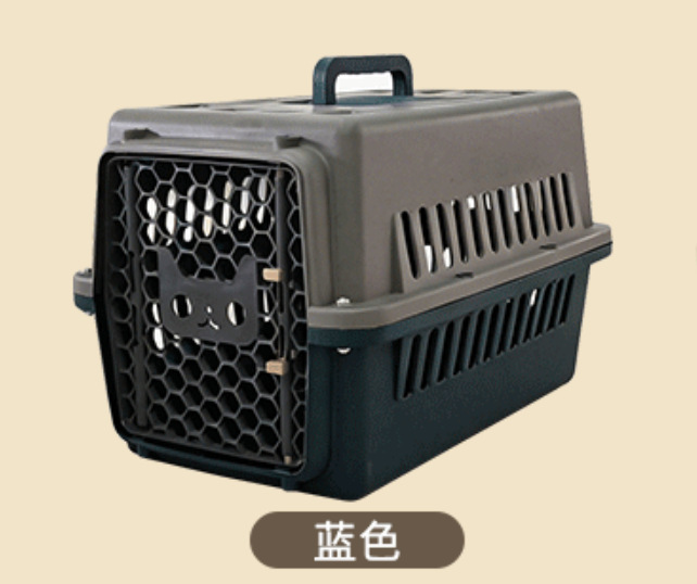 Caja de Transporte Aéreo para Mascotas Plástico Portátil para Perros y Gatos