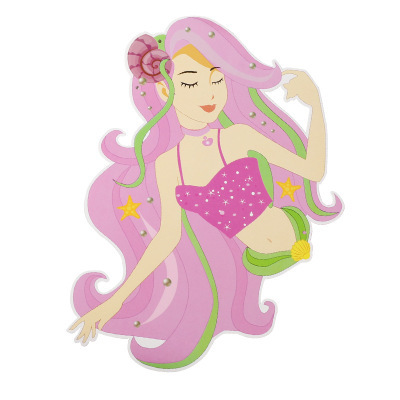 Dibujos animados sirena tire bandera triángulo bandera niños niña fiesta de cumpleaños fiesta decoración banner Bunting al por mayor