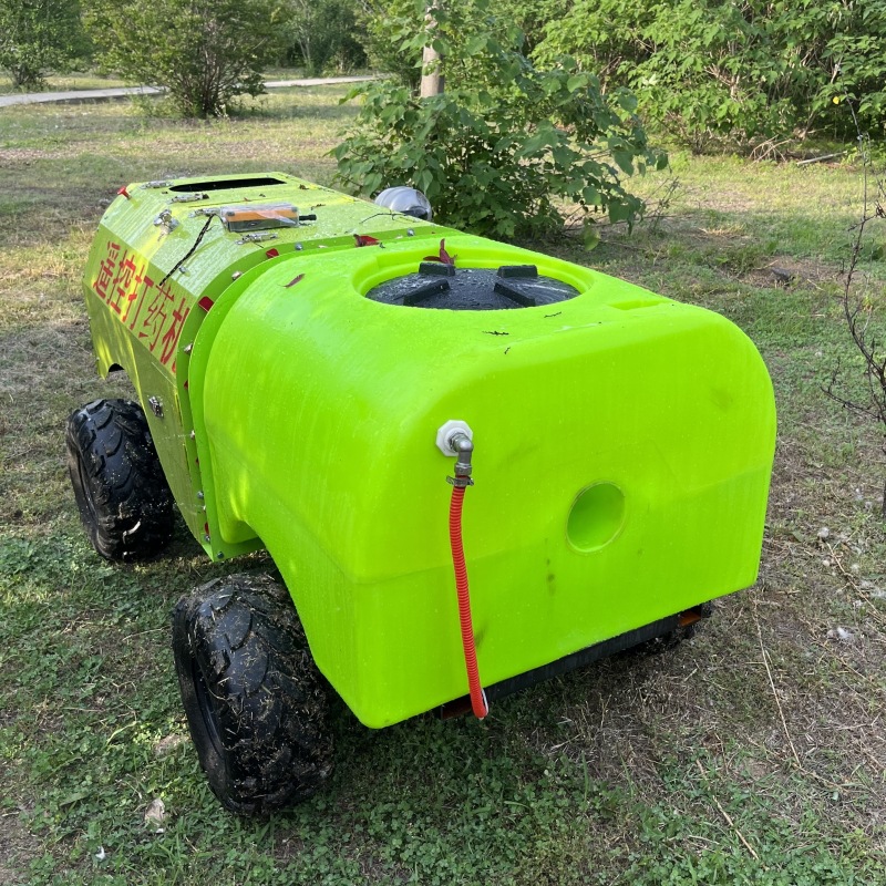 小型四轮遥控打药机农用自走式高压打药车猕猴桃园杀虫风送喷药机