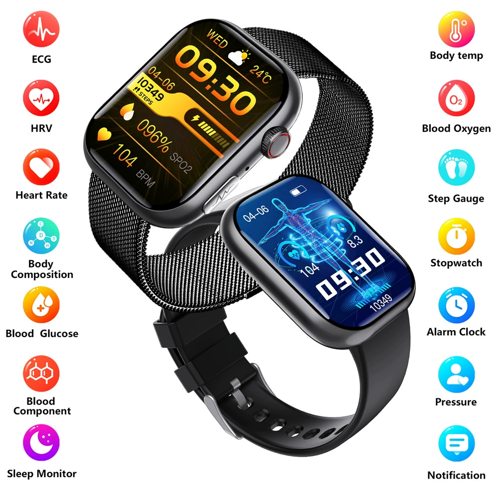 FROMPRO F100 умные часы: ЭКГ, пульс, мочевая кислота, липиды крови, здоровье и Bluetooth звонки