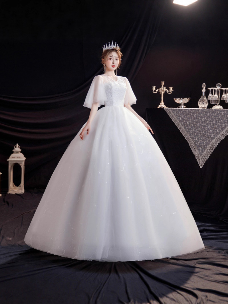 Main wedding dress for women 2025 new bride lace super fairy dreamy…