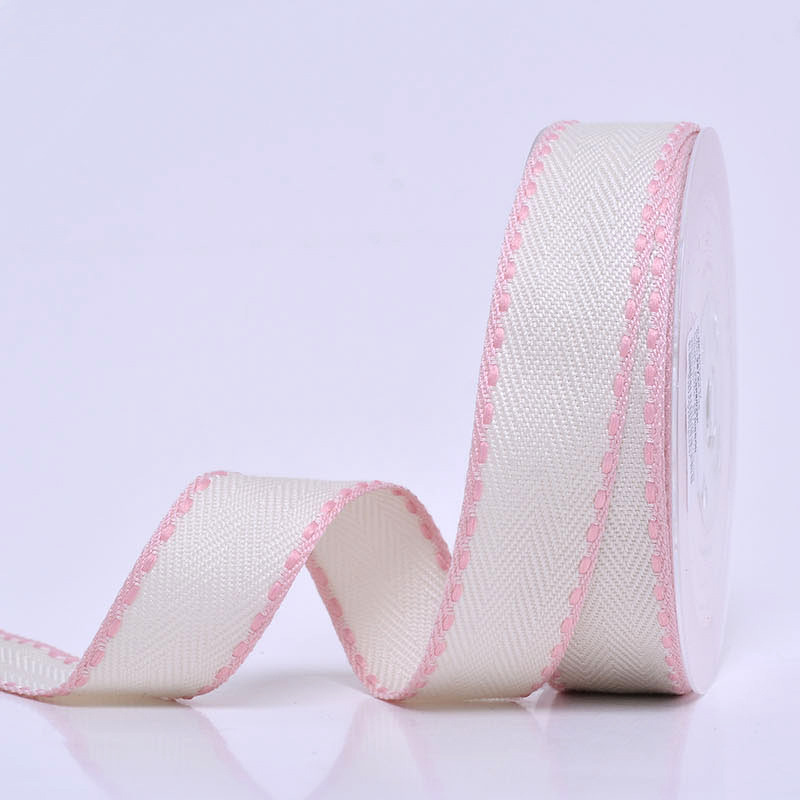 En stock doble palabra puente cinta 24 colores flor decoración hecha a mano DIY accesorios para el cabello Yao Ming puente salto cinta