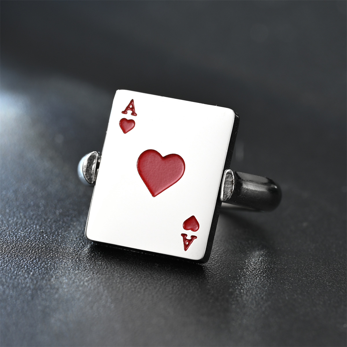Fashion Poker Stainless Steel Rings Plating Stainless Steel Rings
