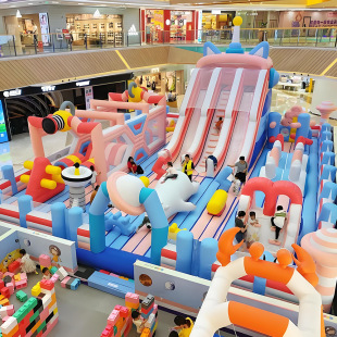 Night Market Stall Small Inflatable Castle Kidsren's 40 Square Inflatable Trampoline New Inflatable Trampoline Air Bag