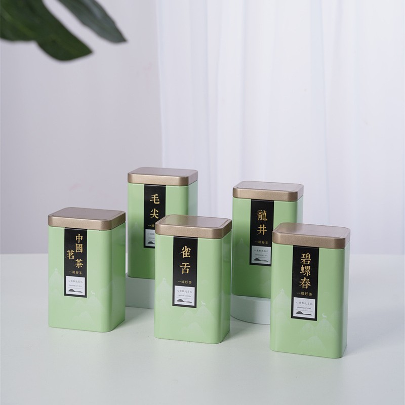250新125空包装罐绿茶茗茶龙井批发金属罐马口铁茶盒茶罐批发空罐