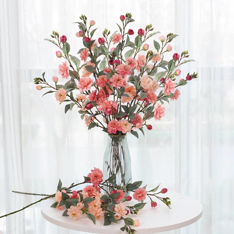 Camellia flor de simulación flor de plástico decoración floral sala de estar decoración floral decoración floral