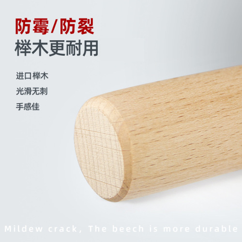 Rolling Pin and Cutting Board Set, Solid Wood, Household Small Size Dumpling Skin Roller, Large Dry Dough Roller, Magic Non-stick