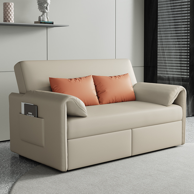 Sofá cama escondida, sofá cama doble multifuncional, sofá cama de tela plegable de tecnología de doble propósito