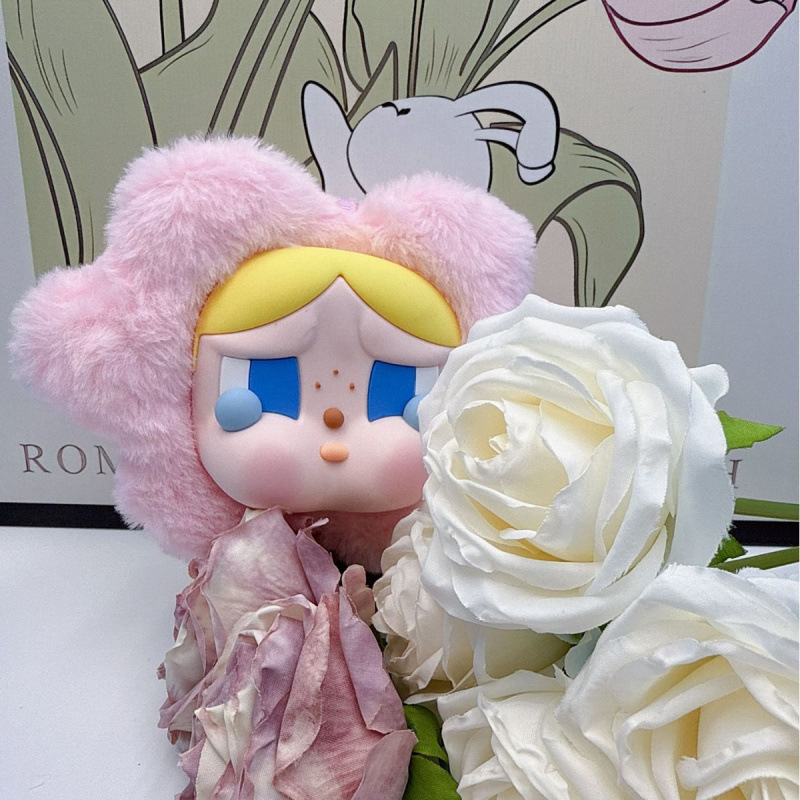 泣いている赤ちゃんピンク小銭入れ人気の投げ人形マシンペンダントキーホルダーカップルスクールバッグ車のキーバッチ|undefined