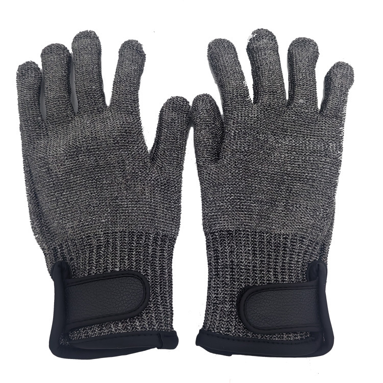 新款A9钢丝手套 耐磨防滑防割防护安全工作木工手套  舒适屠宰