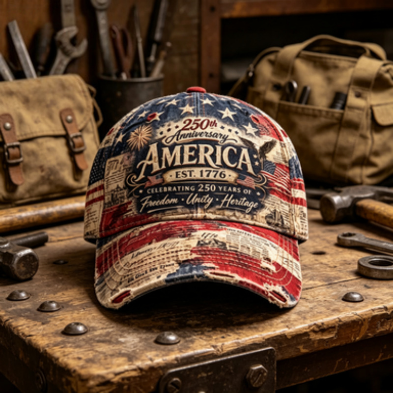 2026 Cross-Border Anniversary Hat Amazon Europe and America 3D Digital Printing Baseball Cap 250Th Anniversary 2026 Cross-Border Anniversary Hat Amazon Europe and America 3D Digital Printing Baseball Cap 250Th Anniversary