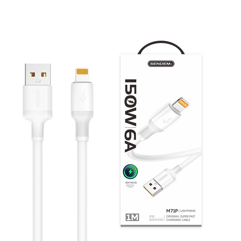 Apple, совместимый кабель для зарядки мобильного телефона, 1м, 2м, новая коллекция, 150W, Android, 6A
