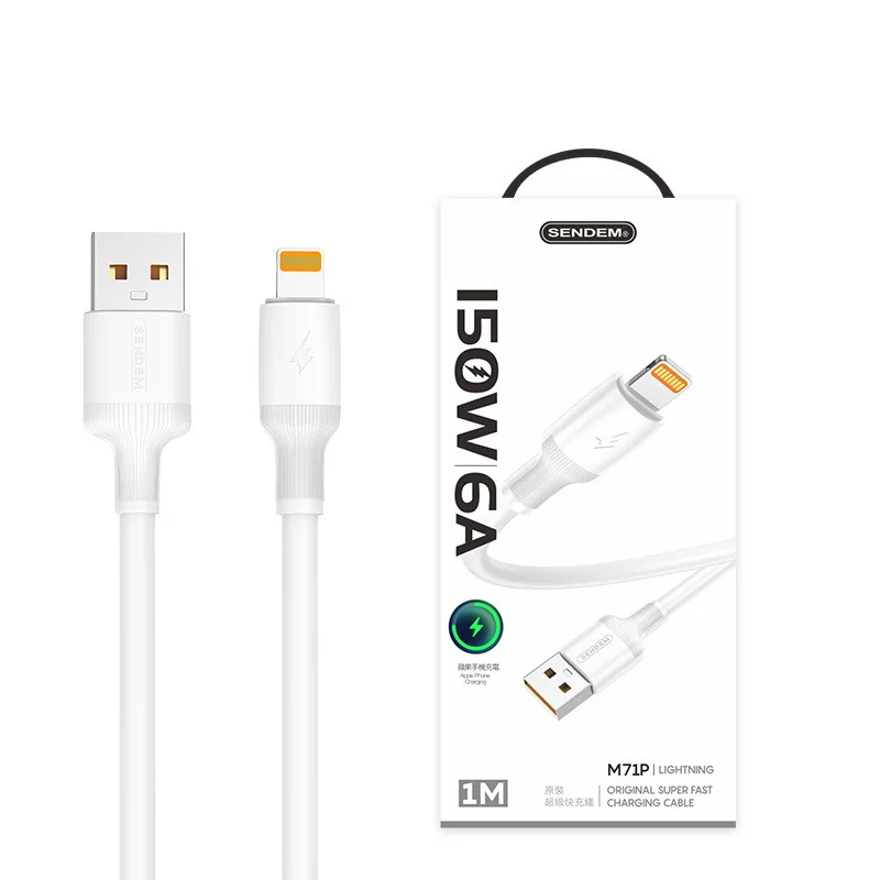 Apple, совместимый кабель для зарядки мобильного телефона, 1м, 2м, новая коллекция, 150W, Android, 6A