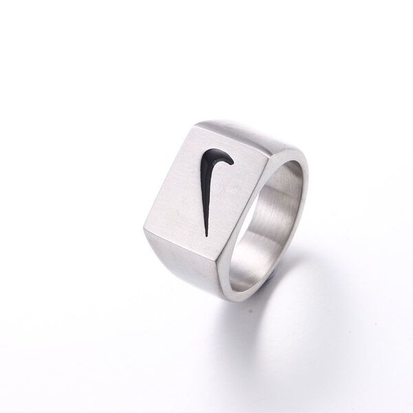 Rectangular ring stainless steel for men and women