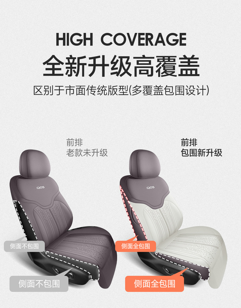 26 Models of Changan Qiyuan Q05 Special Car Seat Covers, Car Seat Cushions, Saddle Pads, Four-Season Suede Full-Cover Seat Covers