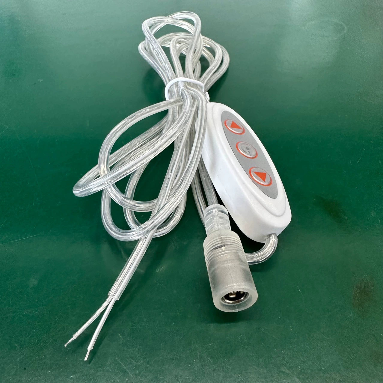 Контроллер 12 В DC5521 водонепроницаемый прозрачный переключатель линии монохромный затемняющий трехклавишный Переключатель высокой мощности с защитой от вытягивания 2 м