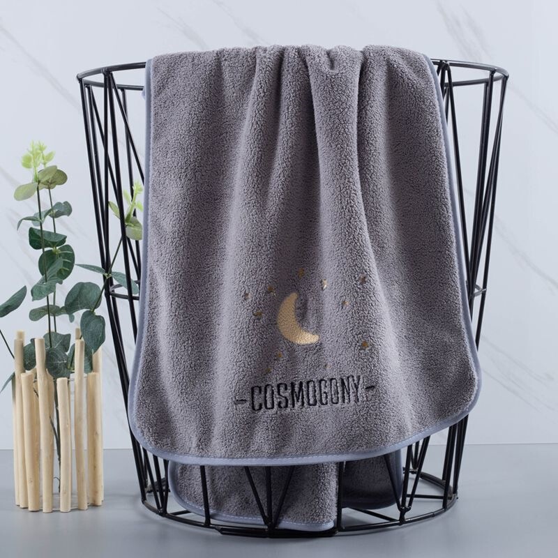 Large Bath Towel Set, Soft and Absorbent for Bathing and Swimming, Suitable for Men and Women, Adult Size, Thickened, Household Three-Piece Set, Factory Direct