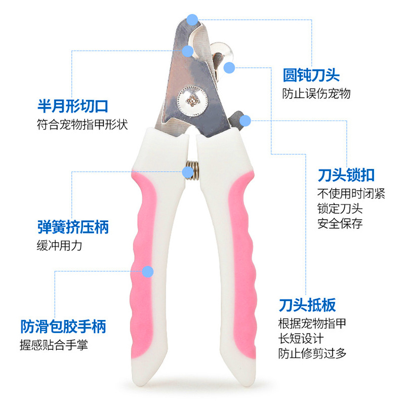 Popular gran mascota cortaúñas archivo traje transfronterizo al por mayor perro manicura limpieza suministros cortaúñas