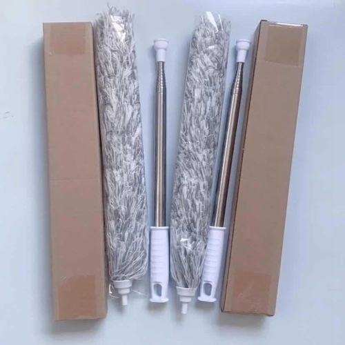Chicken feather duster Household dust removal ceiling dust sweeping cleaning tool long extension telescopic dust remover