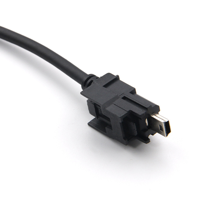 汉都工厂定制定做USB Mini-B自动化延长线 AWG26 插座组件延长线