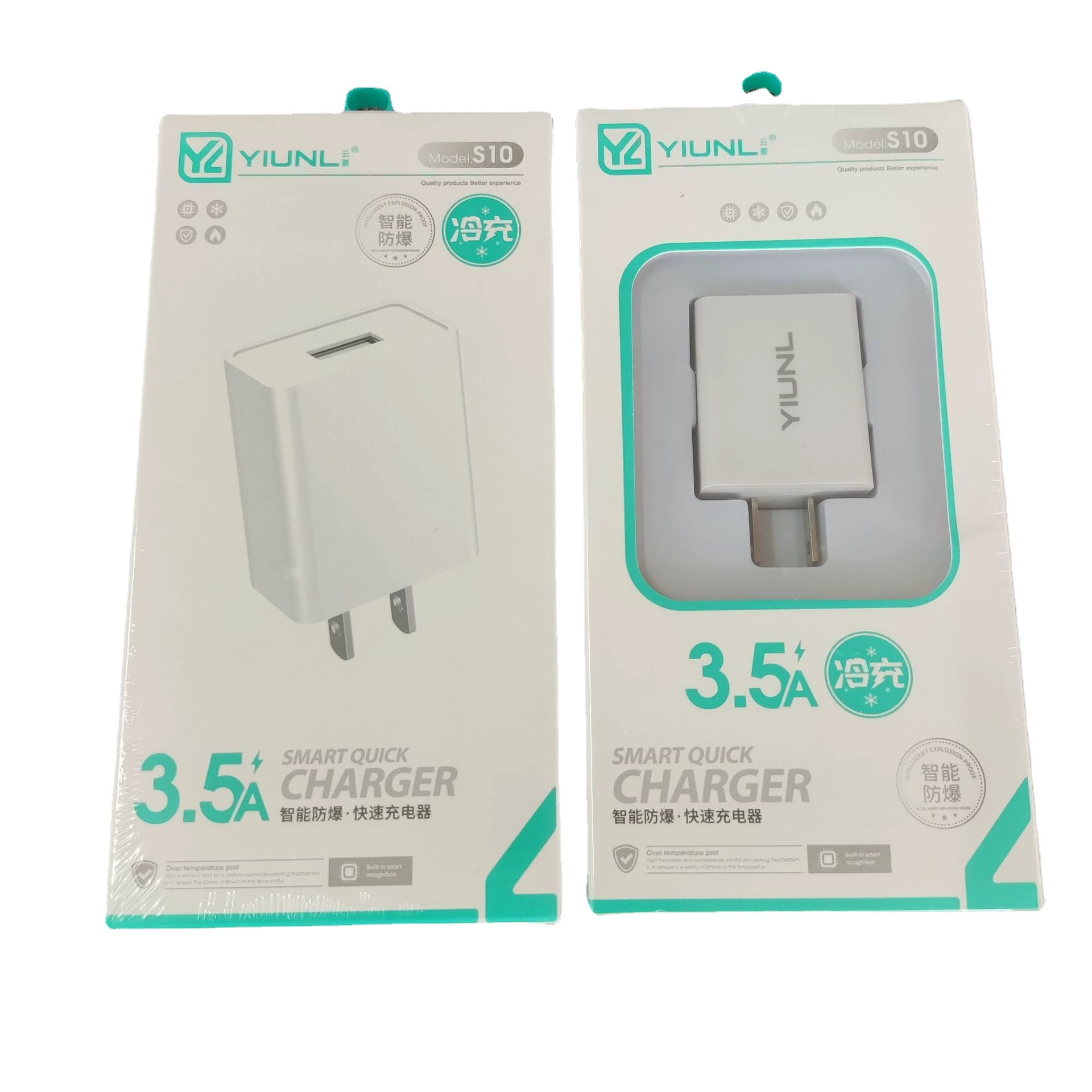 Адаптер питания USB настенный 3.5A (Huawei), компактные наборы USB/Type-C, взрывобезопасная холодная зарядка