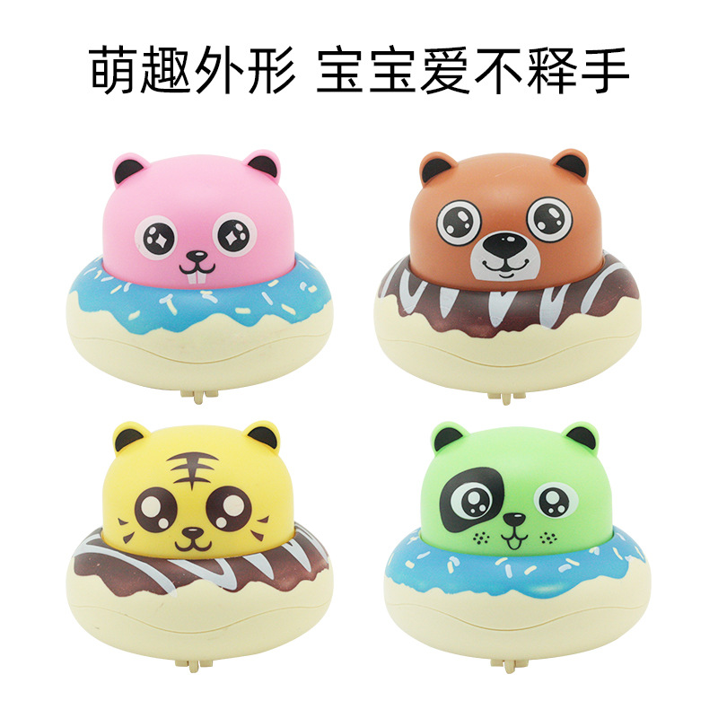 Presione el pequeño pato amarillo Tire hacia atrás coche motocicleta inercia coche de juguete para niños dibujos animados Niños y niñas lindo pato coche de juguete al por mayor