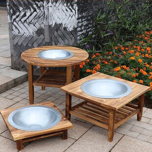 Rural Old-Fashioned Brazier Barbecue Charcoal Brazier Courtyard Household Indoor Old Stove for Tea Making Outdoor Stove