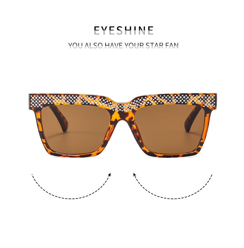 Strassenmode Einfarbig Ac Quadrat Vollbild Sonnenbrille Der Frauen display picture 2