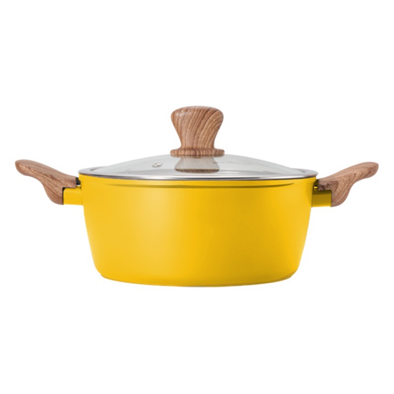 Yipinhong cocina de inducción sopa antiadherente olla hogar binaural maifan piedra sopa olla