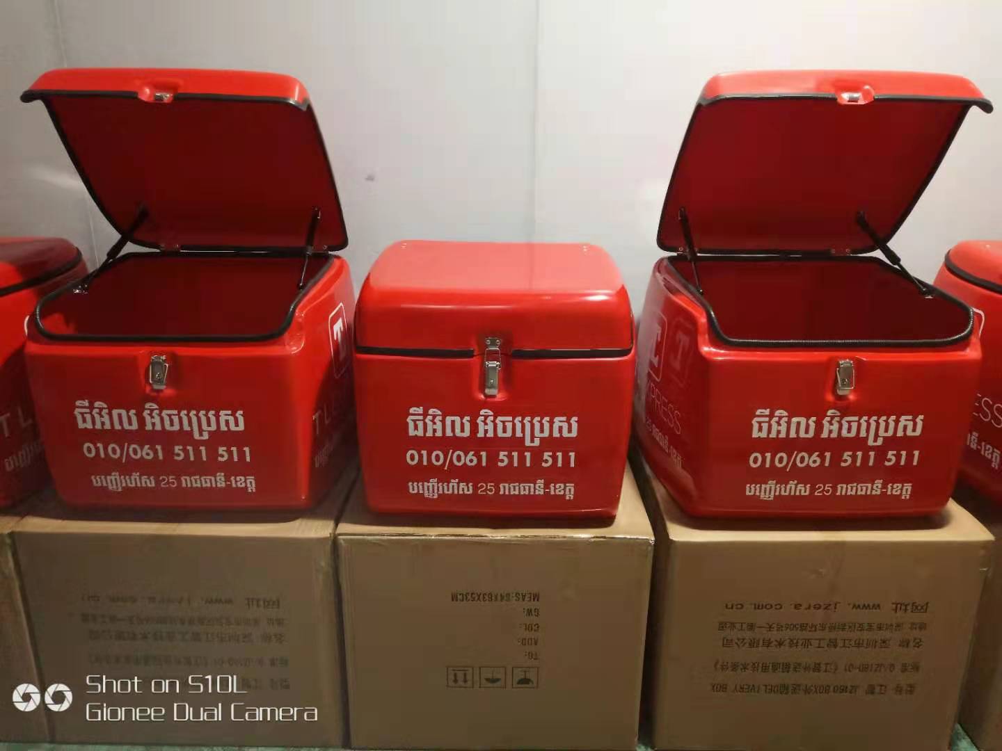 马来西亚客户长期代理的江智外卖外送箱储运设备JZ160BOX