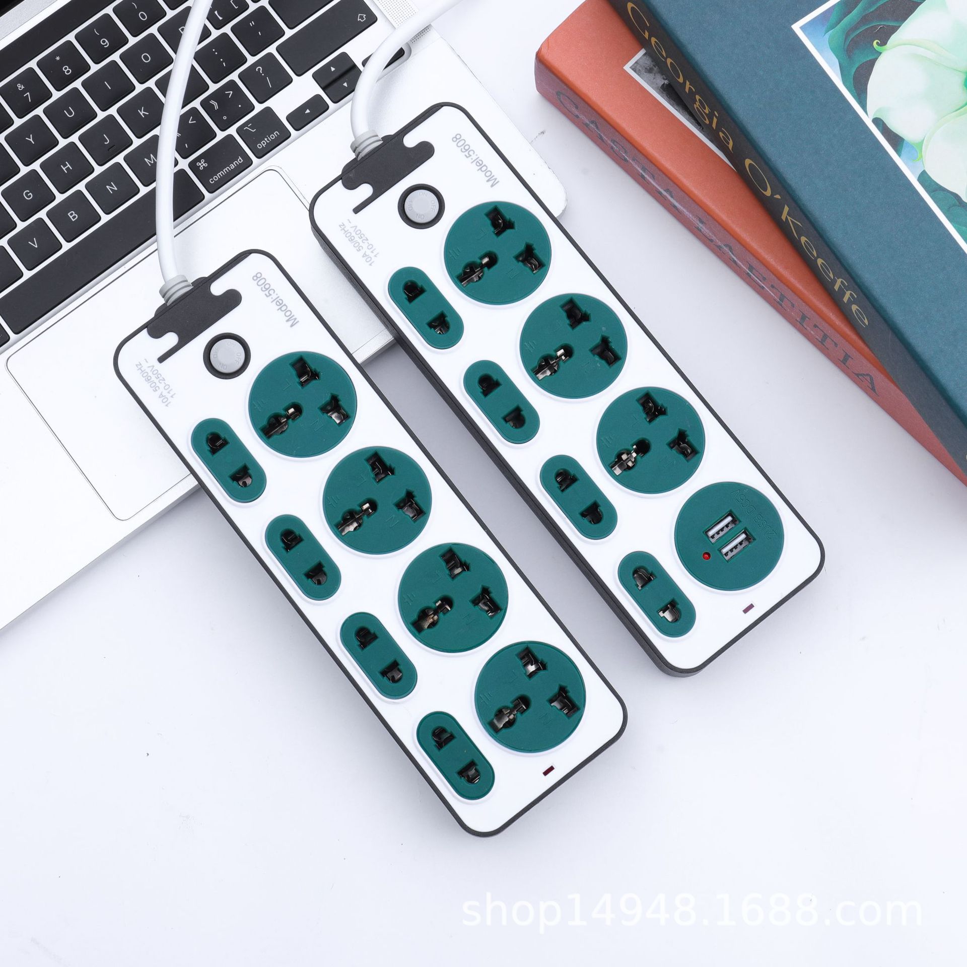 5608 # 5608U # 4 color blanco sólido 20 agujeros inserción de color con USB fuera de la placa de cable de arrastre único inserción de comercio exterior