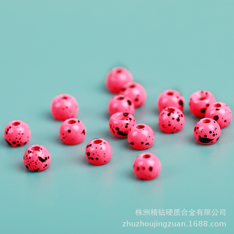 太空色G型钨孔珠油墨色钨豆 飞蝇钓钨渔坠 G型tungsten beads