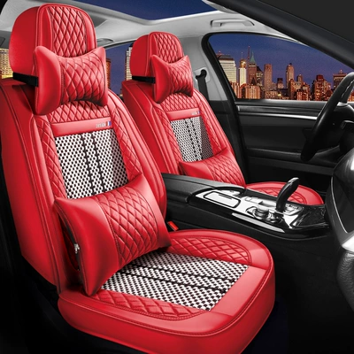 Car Seat Cushion Four-Season Universal — Universal seat cover - passion-red-deluxe-edition-pass