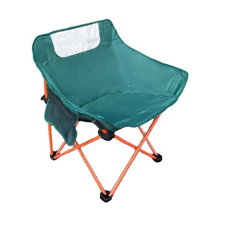 Outdoor camping folding chair portable moon chair camping beach art chair fishing stool arc leisure back chair