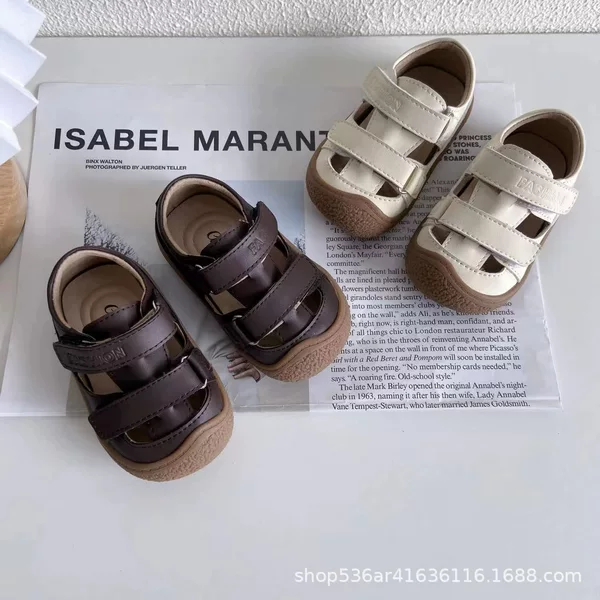 Children's small sandals spring and summer baby shoes soft bottom non-slip baby toddler shoes boys shoes 1 a 2 year old girl's shoes