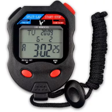 Tianfu Stopwatch PC100D Three-Row 100-Stroke Athletics Referee Training Fitness Electronic Sports Stopwatch 100B
