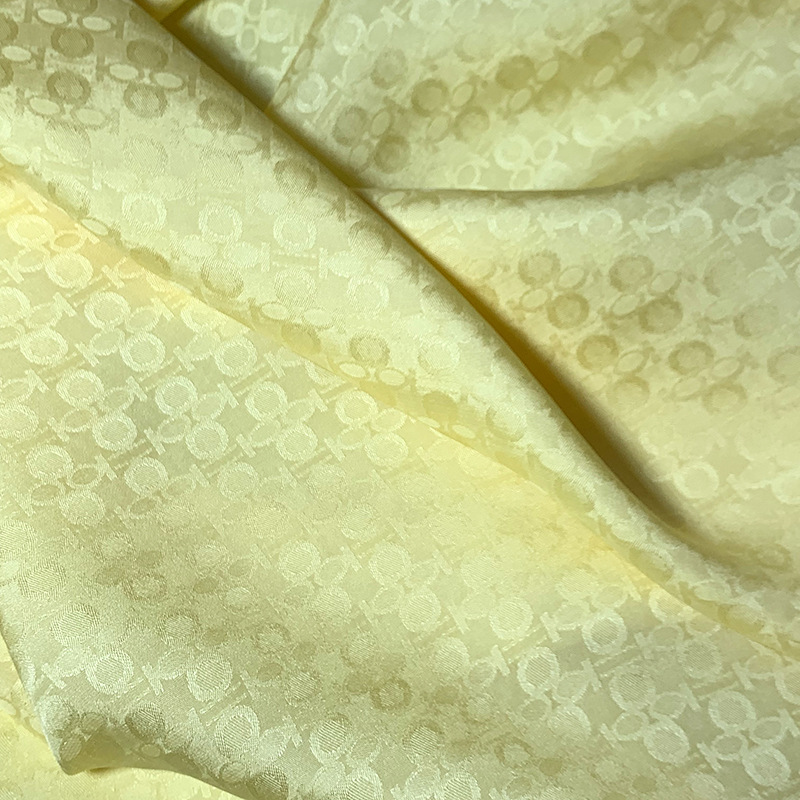 seda de cuatro hojas seda de alta calidad tela jacquard satén brillante vestido casual vestido chino cheongsam tela