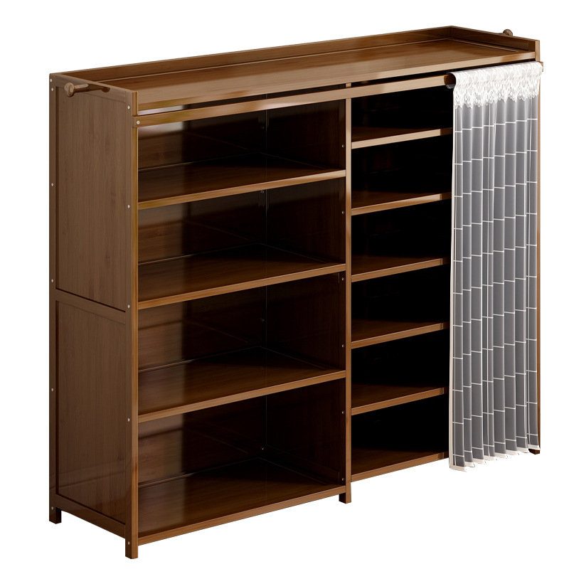 Simple zapato rack multi-capa de la puerta de almacenamiento artefacto económico estante estudiante dormitorio zapato gabinete ahorro de espacio