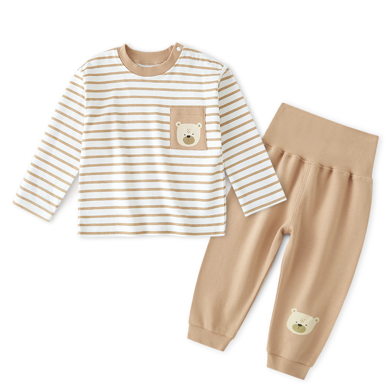 스트라이프 카키 + 솔리드 카키