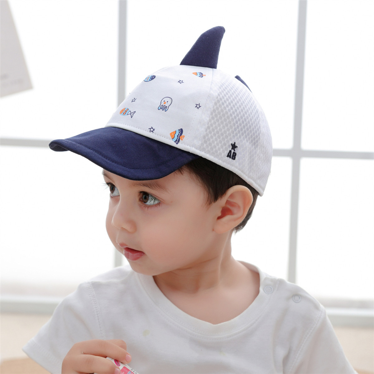 Cartoon three dimensional children's shark