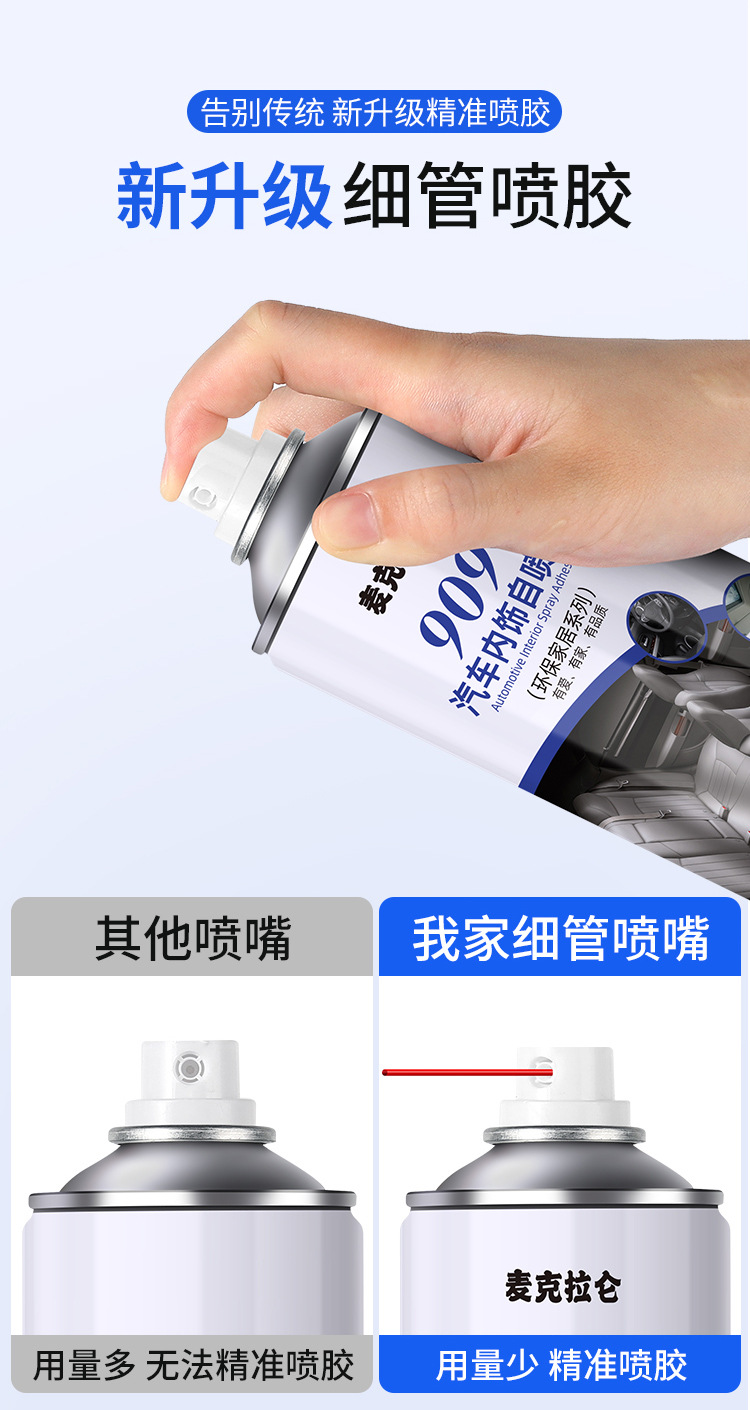 Car Interior Ceiling Cloth Detachment Repair Glue, No Disassembly Required, Special Self-Adhesive Spray Glue for Ceiling Cloth Detachment, Modification and Renovation