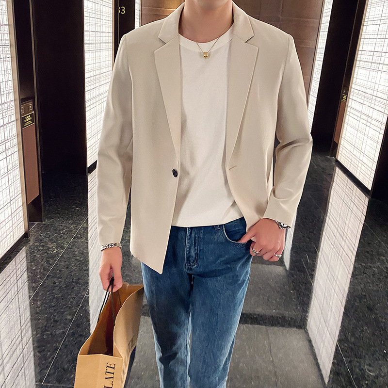 spring and autumn leisure time suit Korean Edition Self cultivation handsome fashion Easy Blazer Versatile Chaopai jacket coat