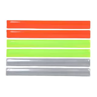 反光啪啪圈夜间警示腕带  夜间骑行警示  30*3cm PVC