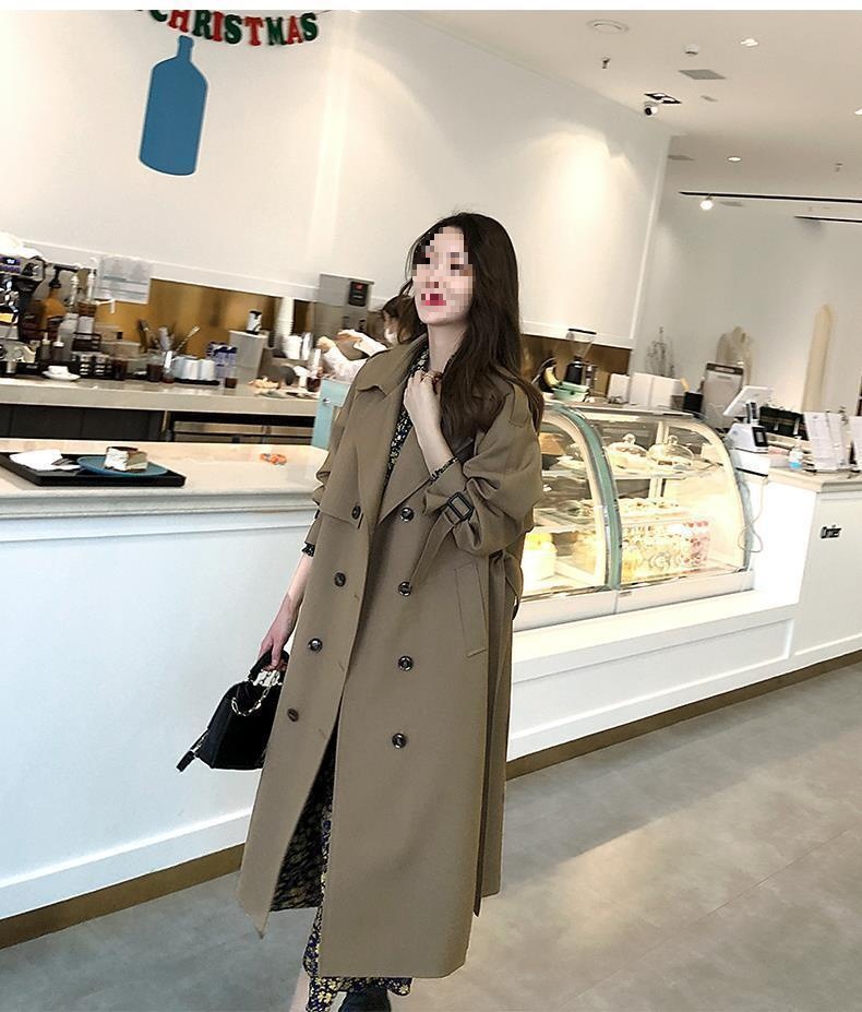 Eleganter Damen Trenchcoat Für Den Herbst Mittellang Fallend_voghion.com