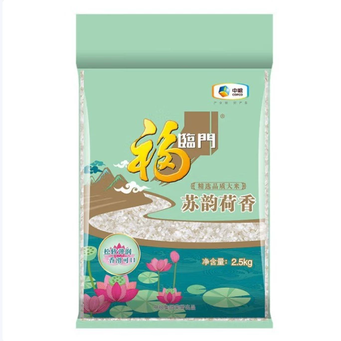 Fulinmen COFCO Fulinmen Suzhong Рисовый аромат 2,5 кг, пакет 2.5kg шт., Южный рис, мягкий клейкий рис