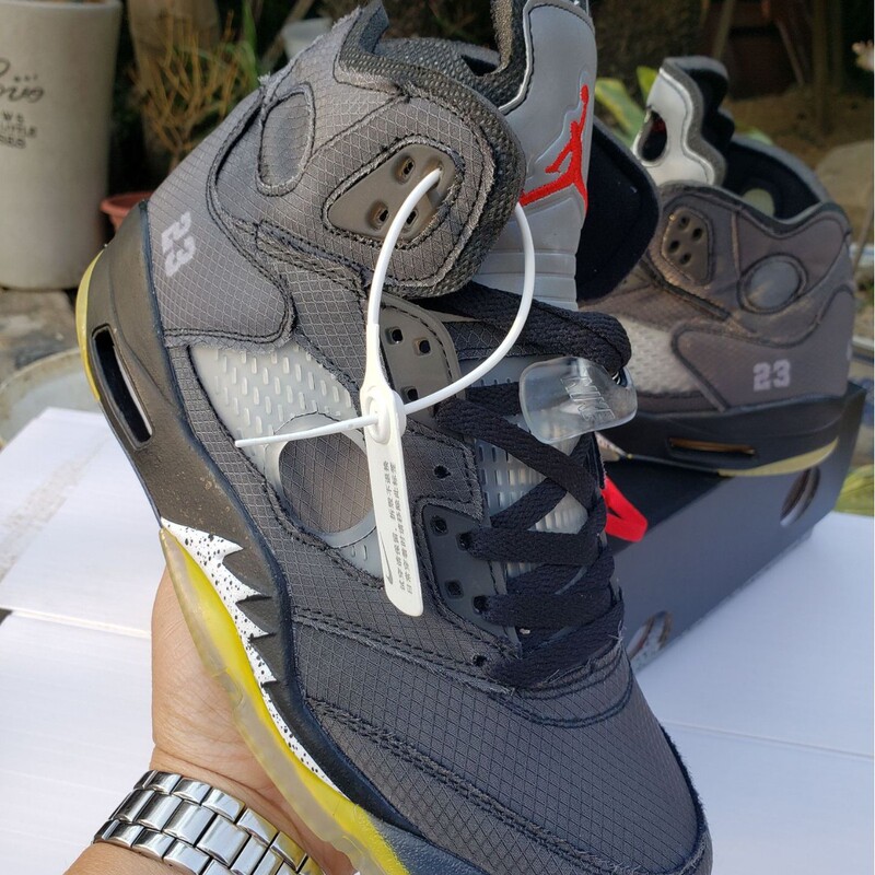 Cross-Border Direct Sales of Aj5 Collaboration Black Cicada Wing Rukawa Kaede Casual Versatile Allen Knicks Trendy Basketball Shoes