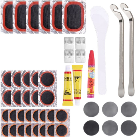 reparación rápida sin pegamento caja de herramientas de neumáticos de palanca en frío conjunto de herramientas de reparación de neumáticos de bicicleta