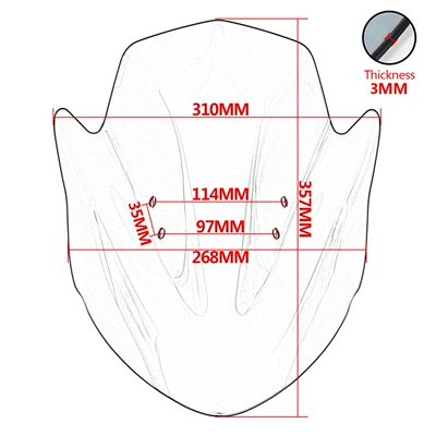 Motorcycle front windshield | motorcycle front windshield